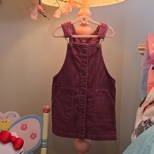 OshKosh B'gosh Kids Corduroy Overalls - Burgundy
